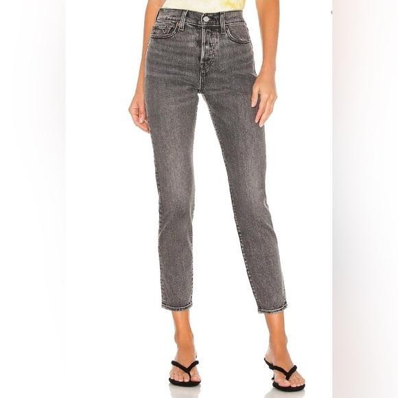 Levi's Denim - LEVI's Women's Faded Black Gray Wedgie Icon Fit Jeans Straight Leg Size 25